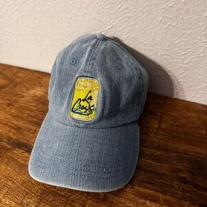 La Croix Denim Baseball Cap with Yellow Limoncello Embroidered Patch